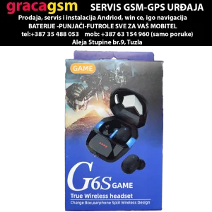 BTS AIRDOTS G6S GAME Crne